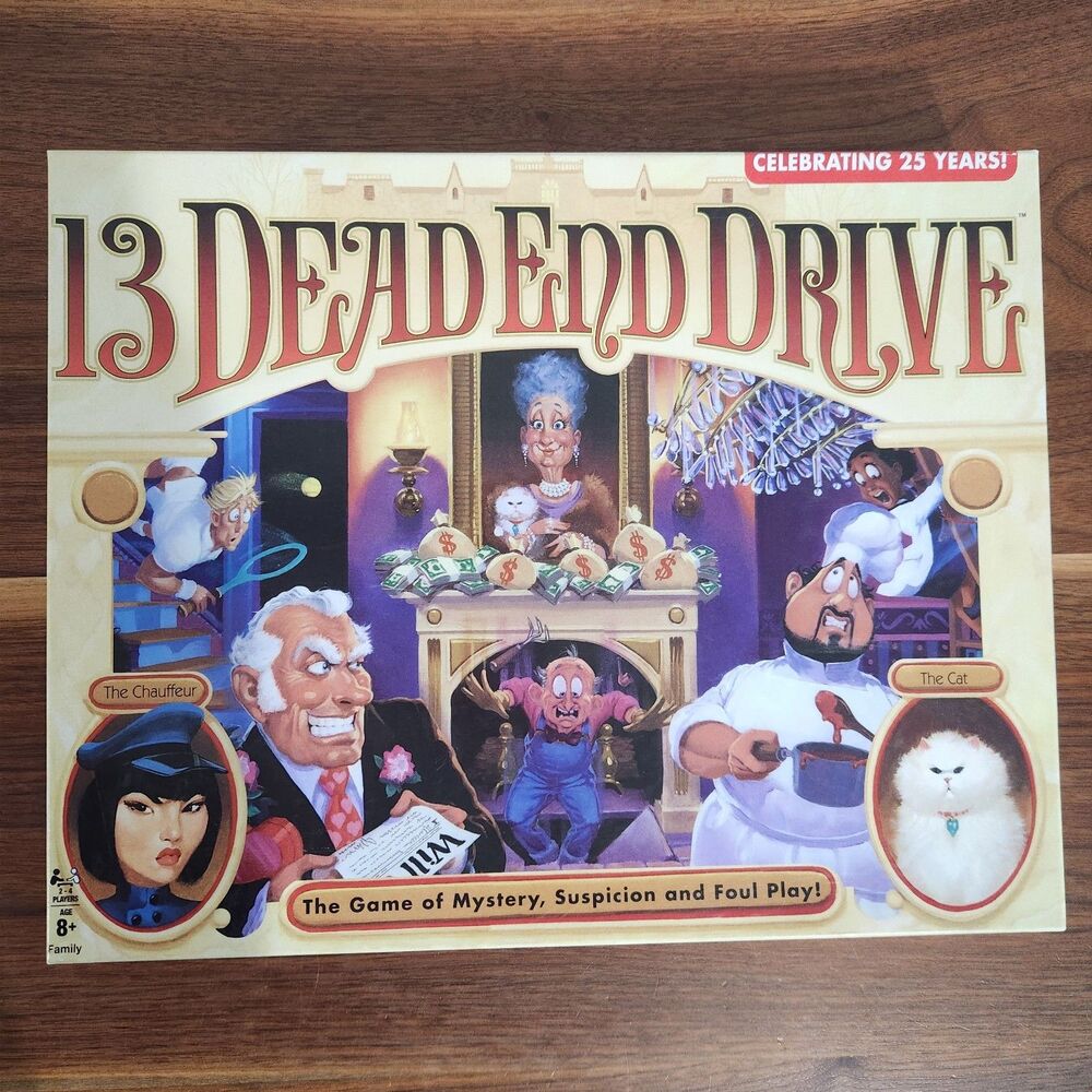 13 Dead End Drive Board Game Complete Open Box New 25th Anniversary